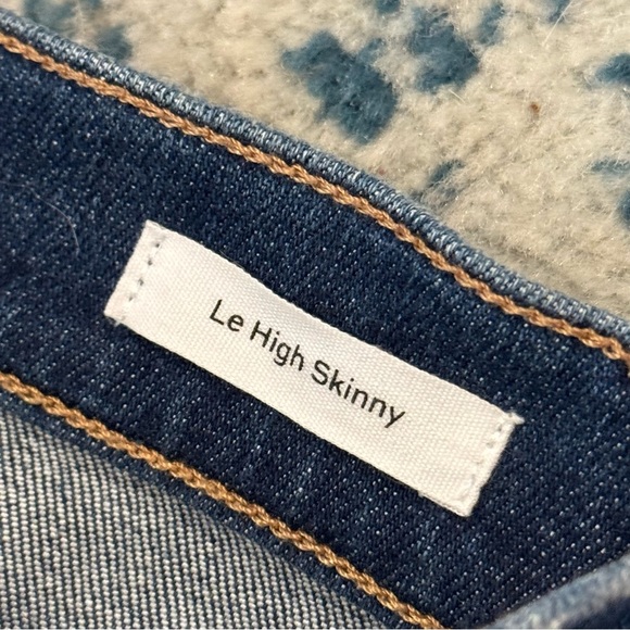 FRAME Le HighSkinny Clyde Dark Wash Distressed New with Tags size 26 - Picture 4 of 10